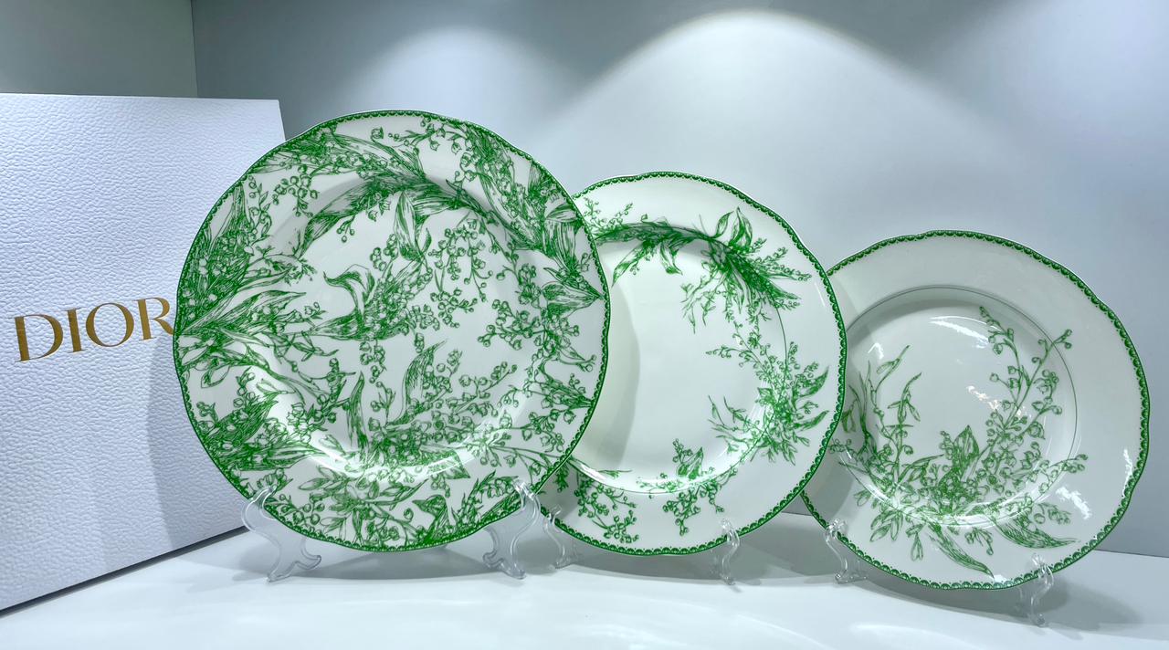 Dior plates set of three